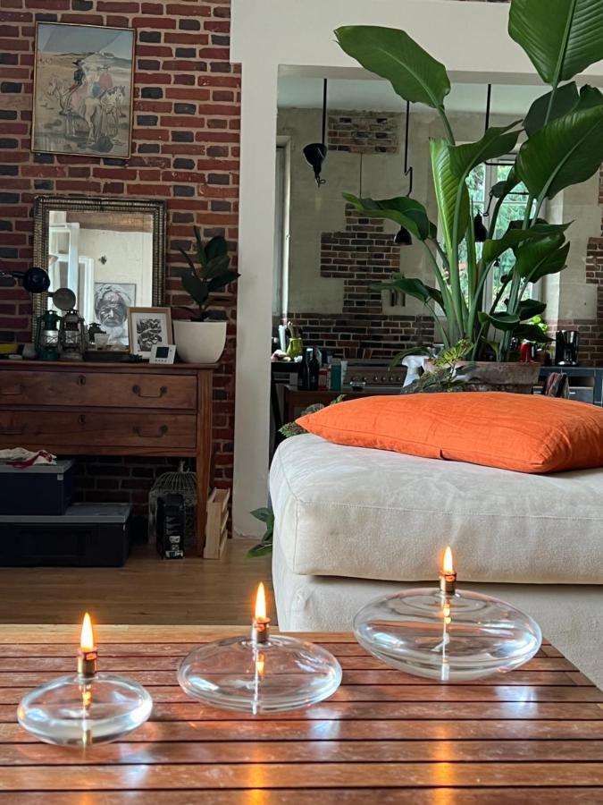Вилла Dans Un Cadre Exceptionnel, Ferme Renovee A 17Km De Paris Буасси-Сен-Лежер Экстерьер фото